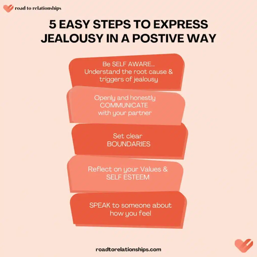 five steps to express jealousy in a positive way
